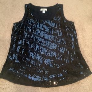 NWOT Ann Taylor Loft Sequin Top